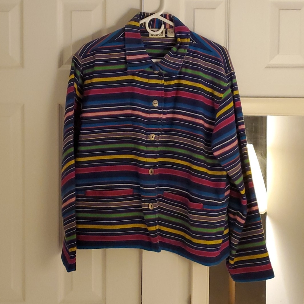 Chico's striped jacket